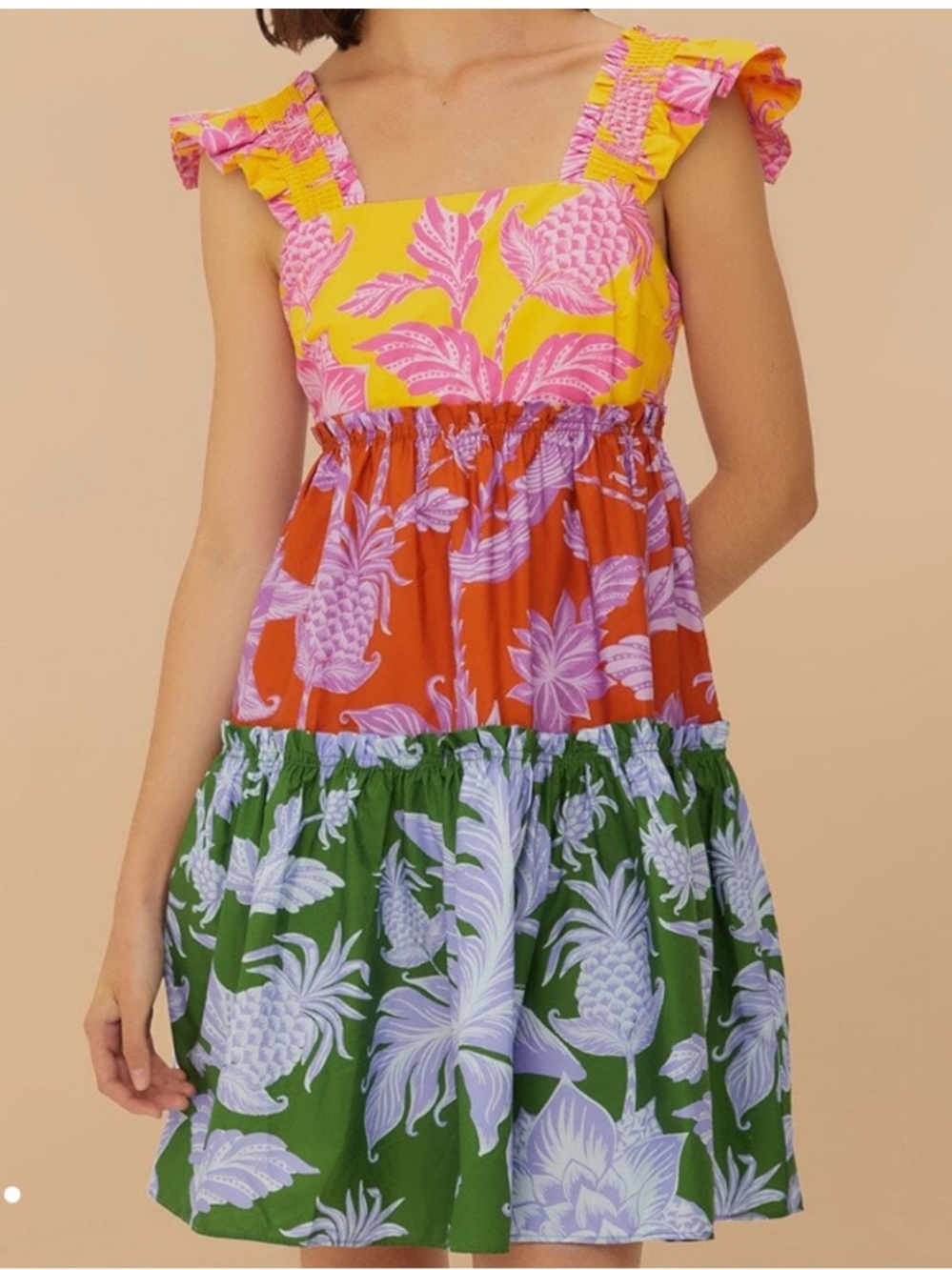 NWT Farm Rio Tropical Swing Mini Dress